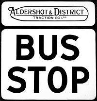 Aldershot and District Bus Stop Signs