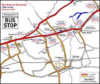 Map of Bus Stops
