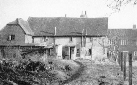 Oldhouse Farm (Tickners), Bailes Lane c1957 -  Rear View
