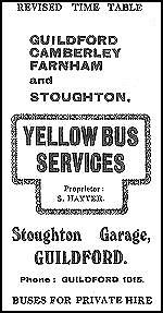 Yellow Bus Services Time-Table 1948