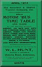 Aldershot & District 1914 Time Table