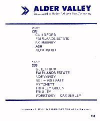 Alder Valley Time Table February 1979