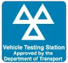 MOT test station sign