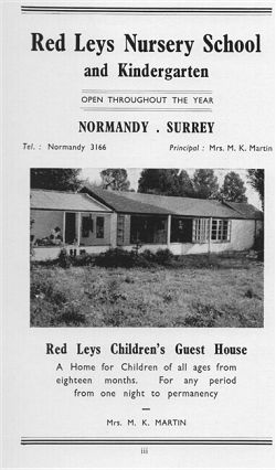 Advertisement from Red Leys