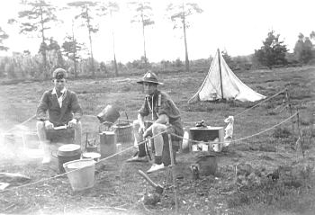 Normandy Scouts Camping, about 1932