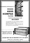 Vokes K600 Kompak Filter 1958